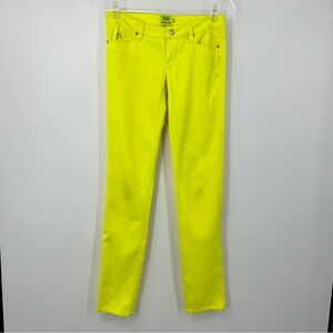TRIPP NYC Skinny Jeans Neon Yellow Womens 26 | K057